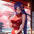桜の元でデート 2枚目