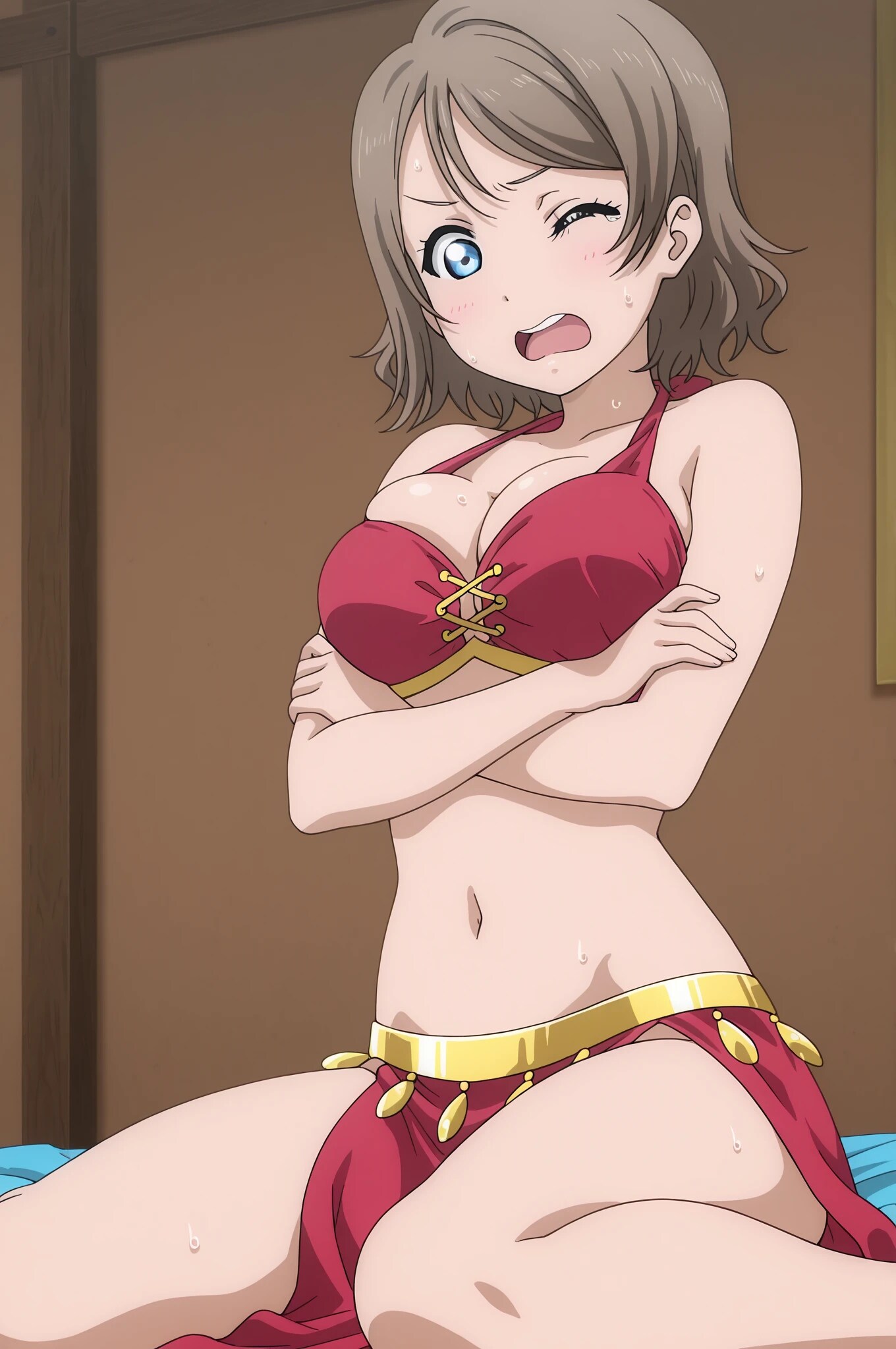 胸がパンパン？