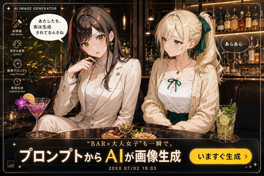 【ネタ】“BAR×大人女子”も一瞬で。