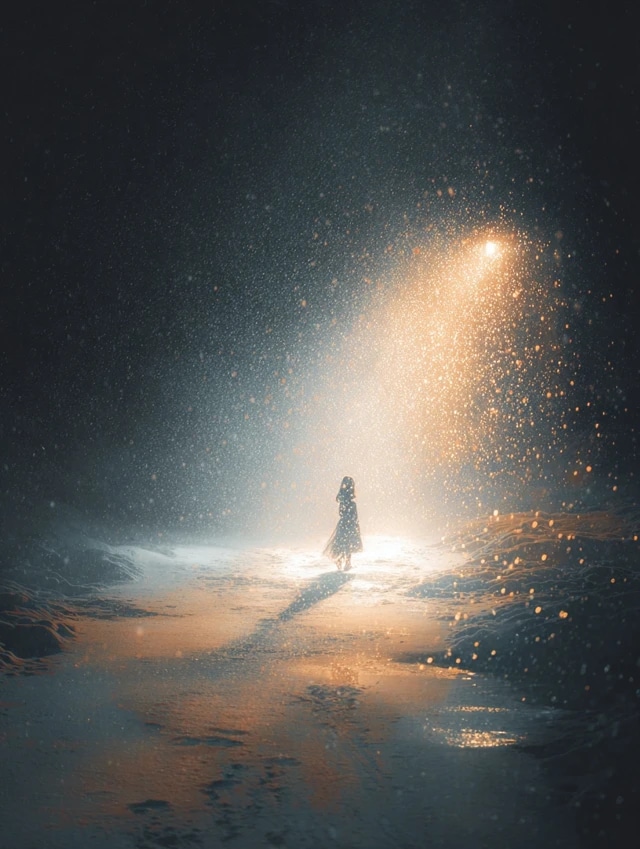 夜道の灯 | の人気AIイラスト・グラビア