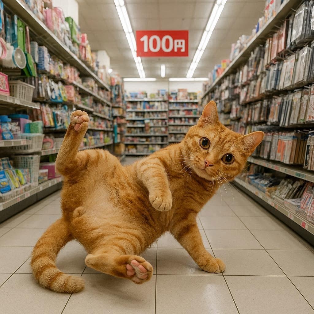 猫しか入れない100円ショップ