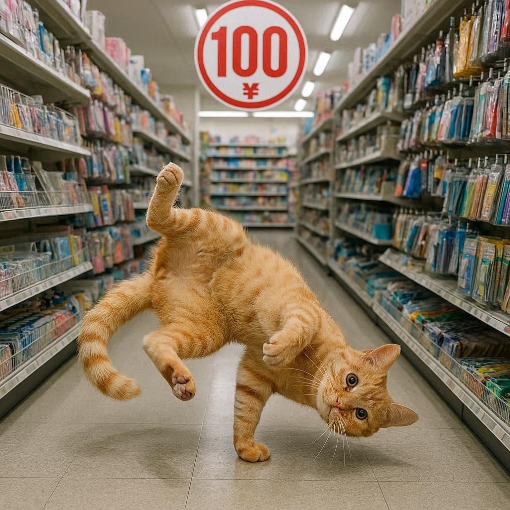 猫しか入れない100円ショップ