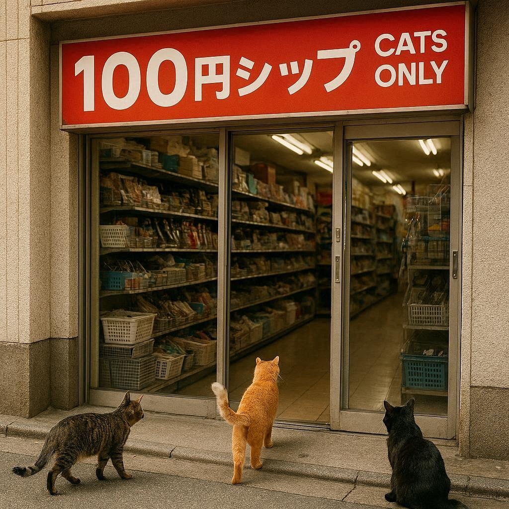 猫しか入れない100円ショップ