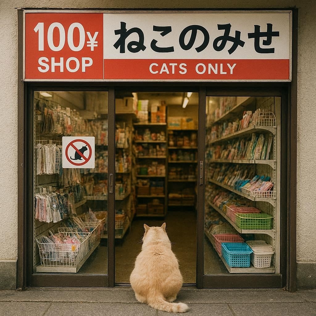 猫しか入れない100円ショップ
