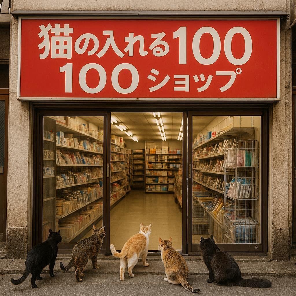 猫しか入れない100円ショップ
