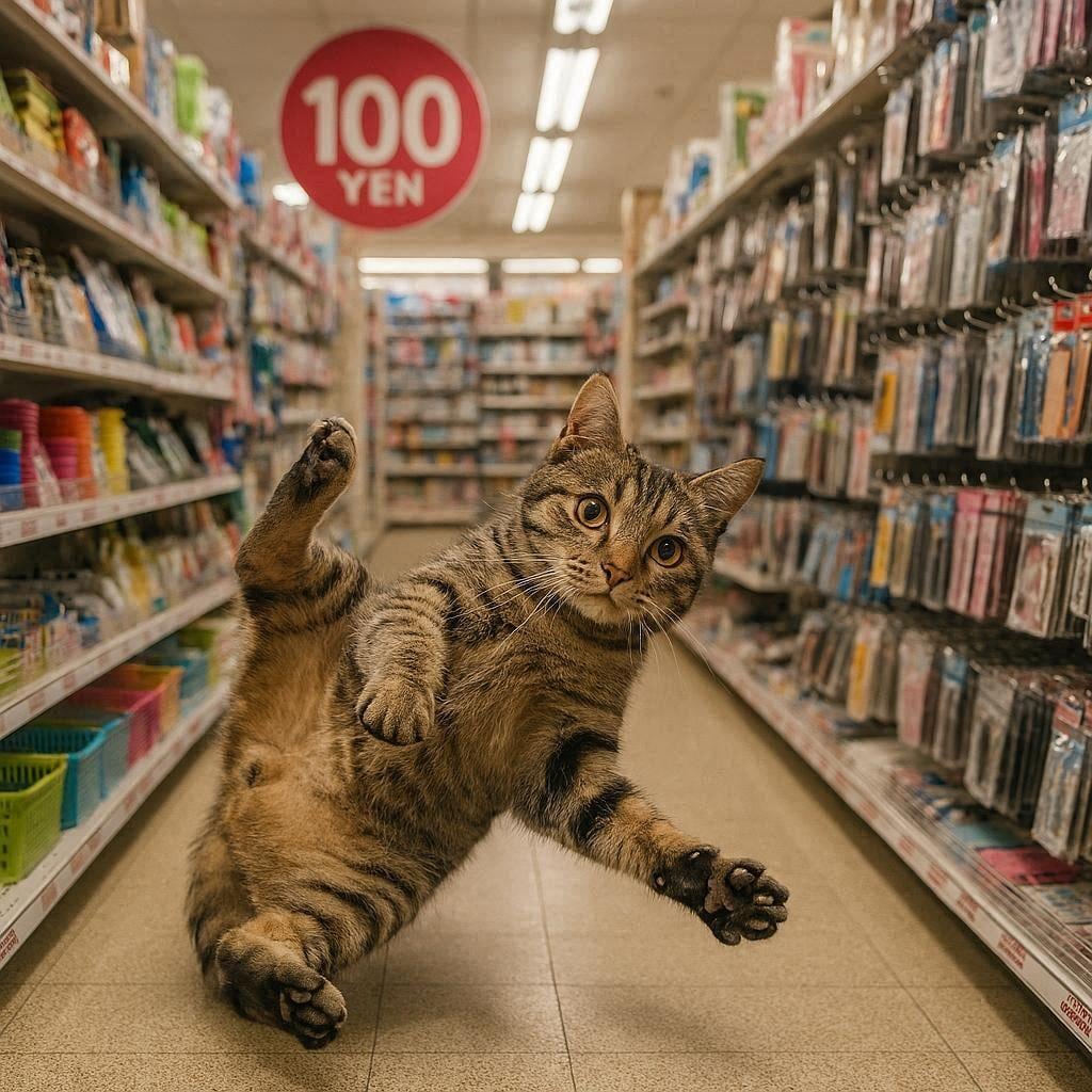 猫しか入れない100円ショップ