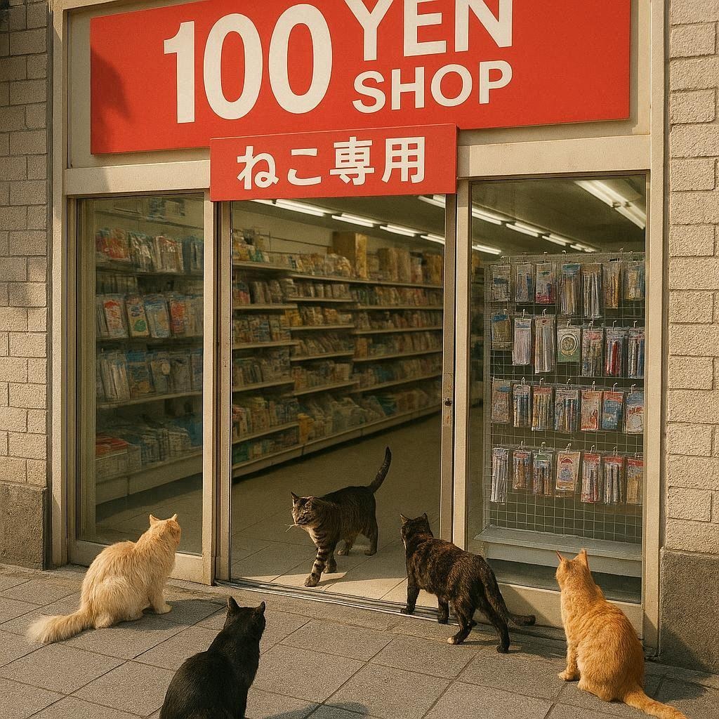 猫しか入れない100円ショップ