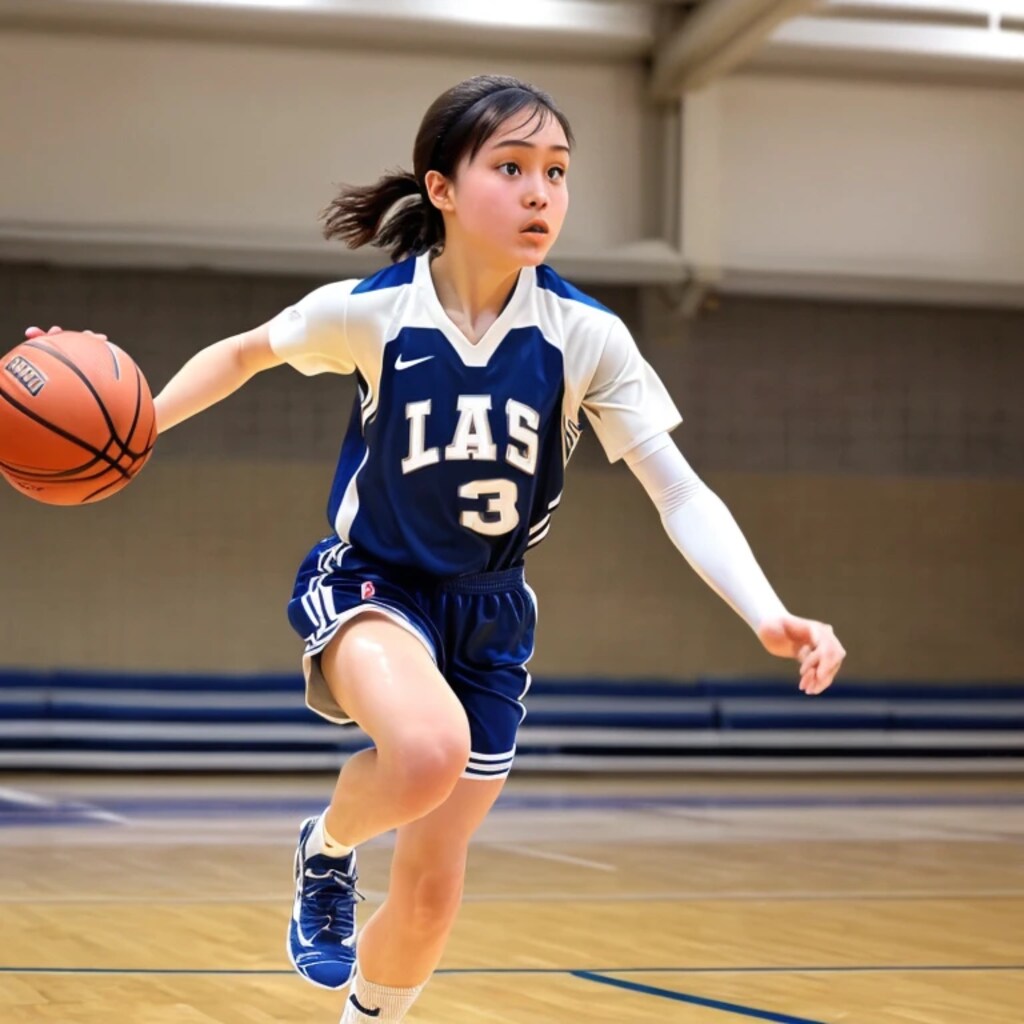 黒髪ポニテでユニフォームの美女４９