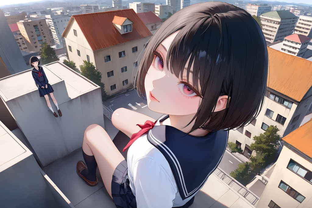 大女子高生とお話し