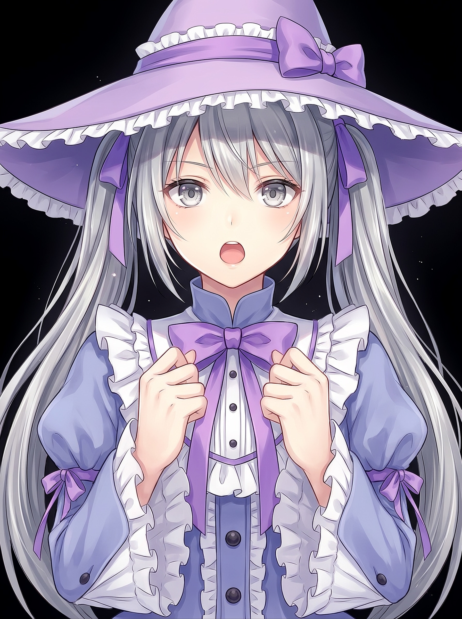 紫苑帽子銀瞳少女 | の人気AIイラスト・グラビア