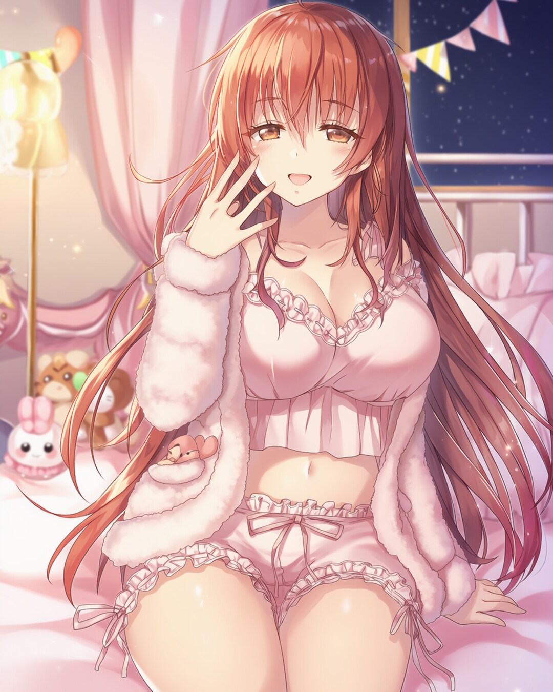 💗ライトピンクふわふわでおやすみノノカ♡