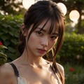 アンニュイな表情な彼女（ヒガンバナ） 2枚目