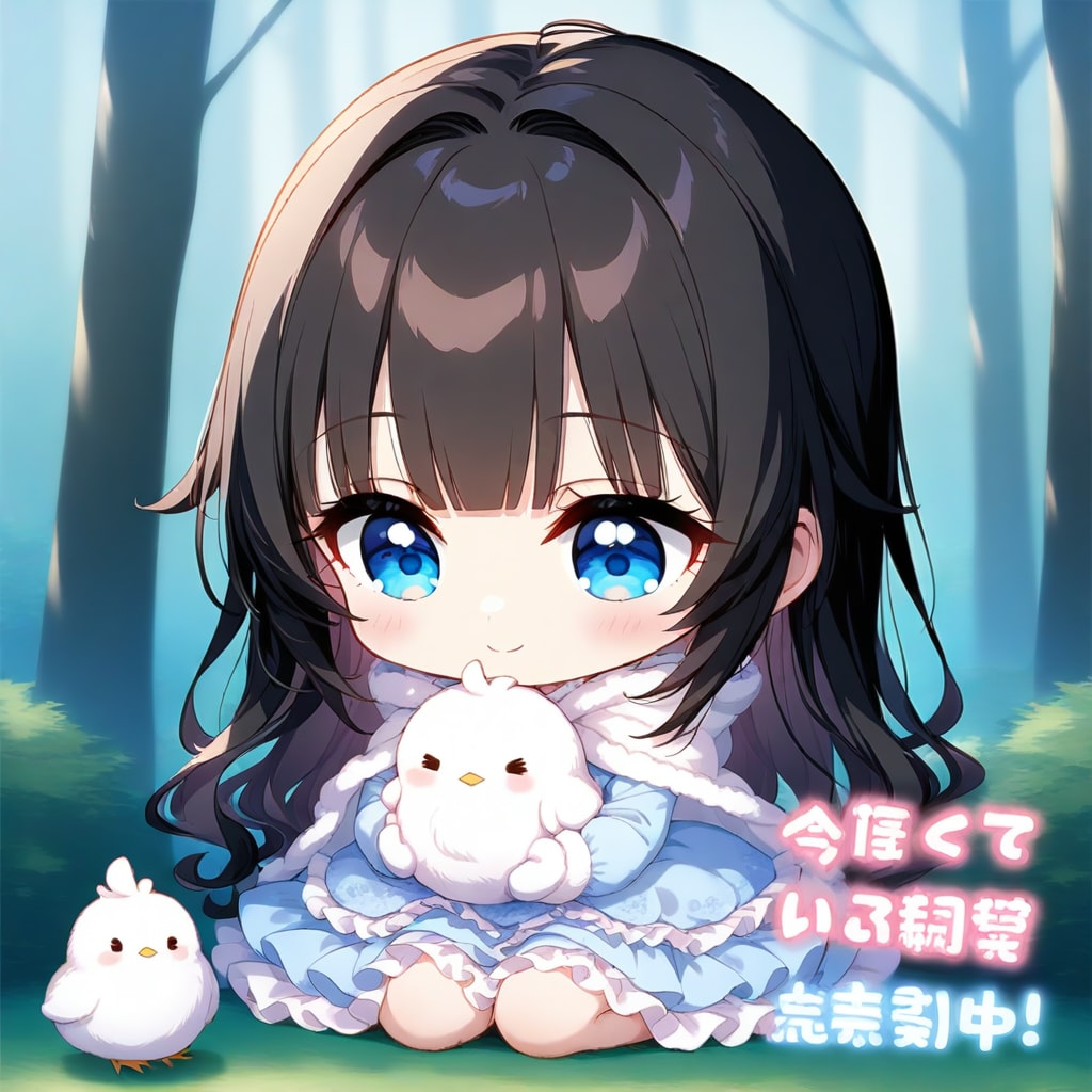 [おまけ]ちび姫ちゃんとぴよちゃん | の人気AIイラスト・グラビア