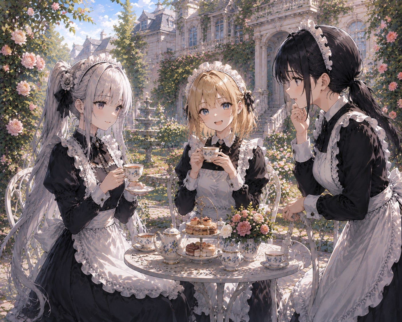 お茶の時間 | の人気AIイラスト・グラビア