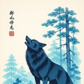 【青色作品】Blue Wolf 2枚目