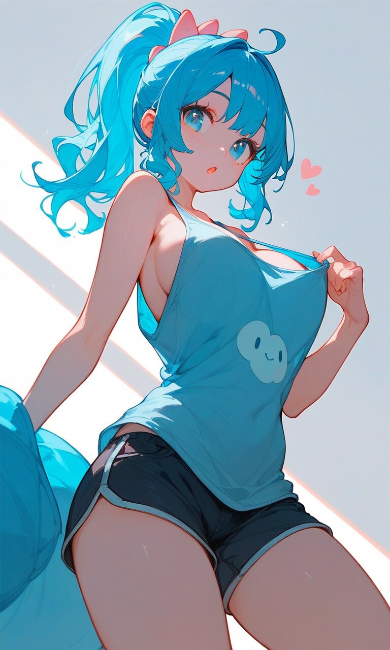 The lovely girl.