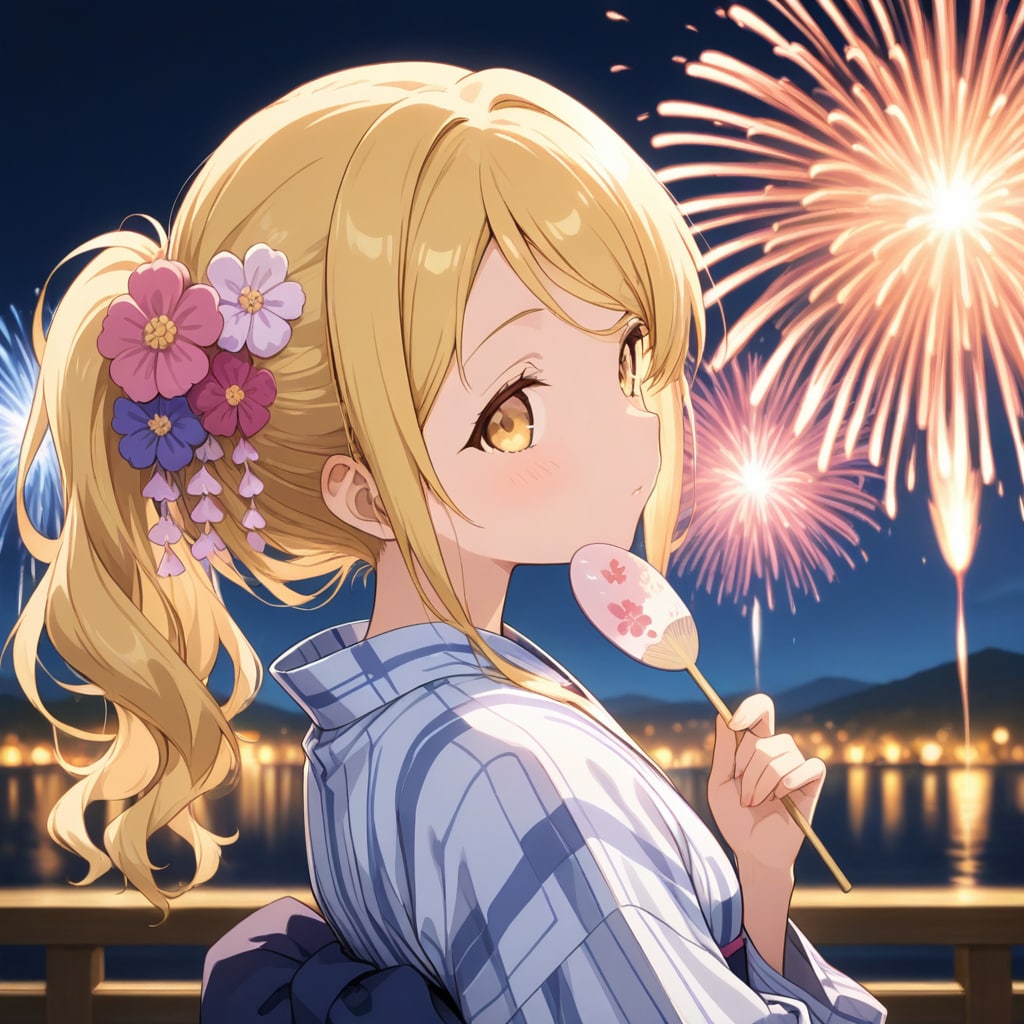 日咲と花火