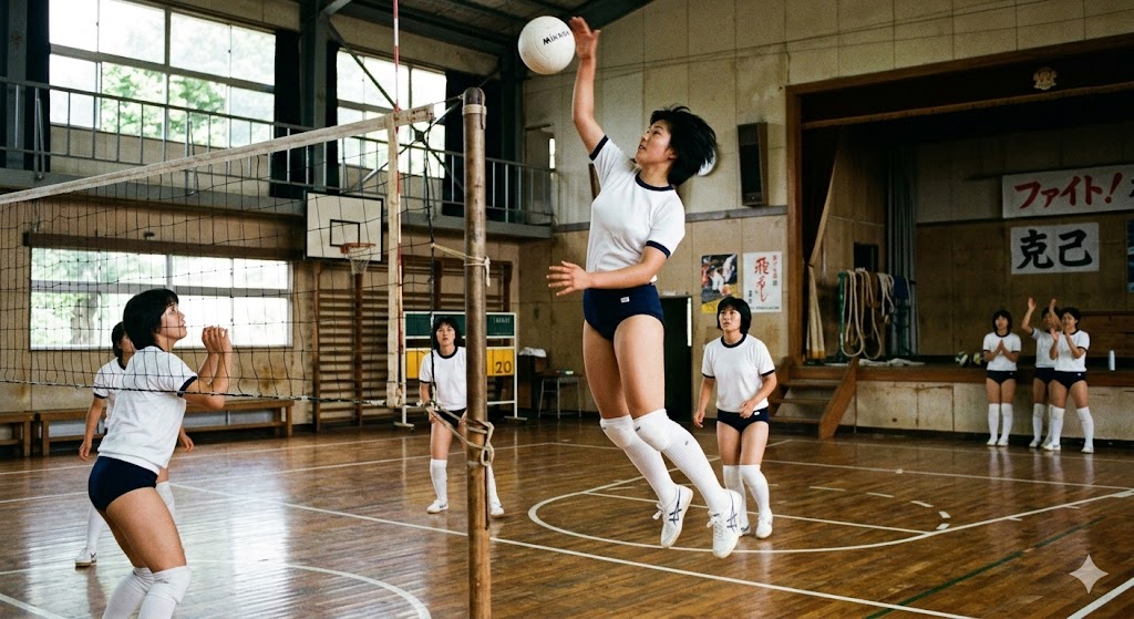 女子バレー部　練習風景