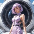 cyber punk purple girl 10枚目