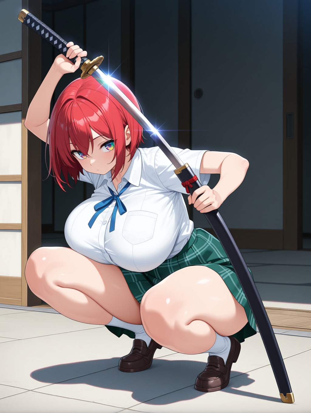 胡蝶ちゃんに抜刀シーンをしてもらいました