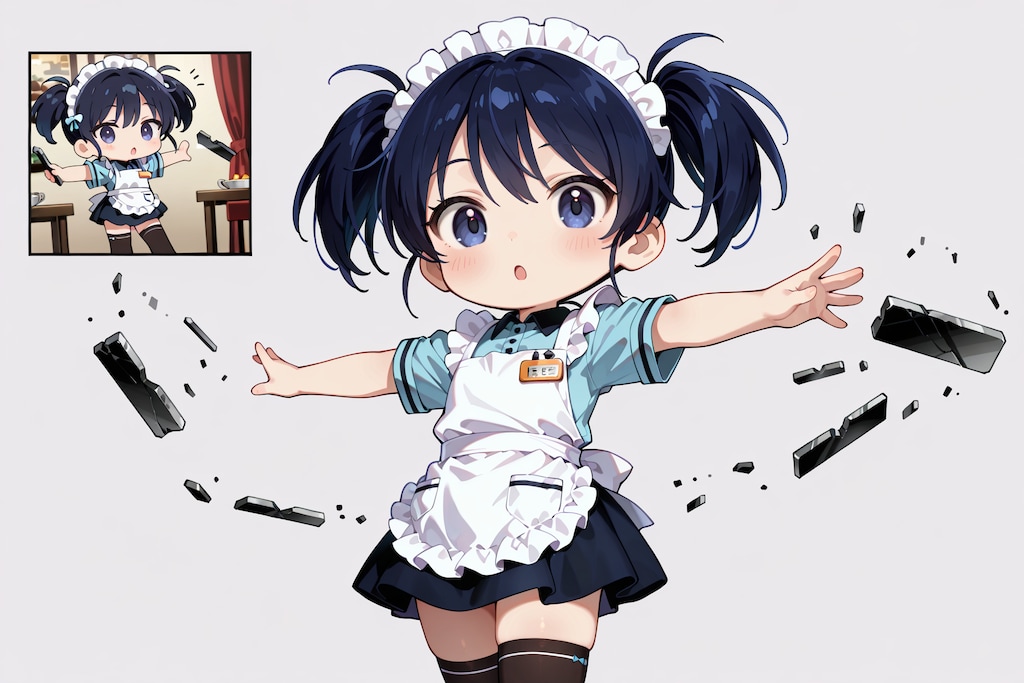 ちびキャラウェイトレスさん Y913