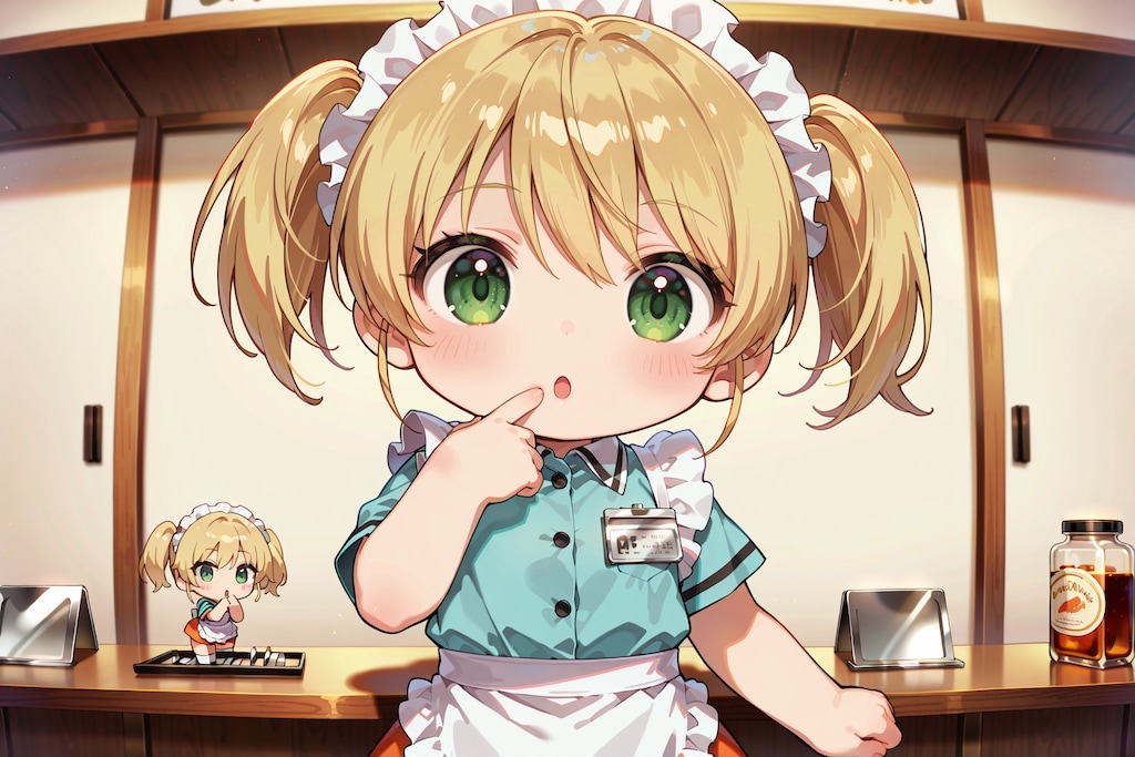 ちびキャラウェイトレスさん Y913