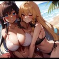 霊夢×魔理沙　チチ合わせ 11枚目
