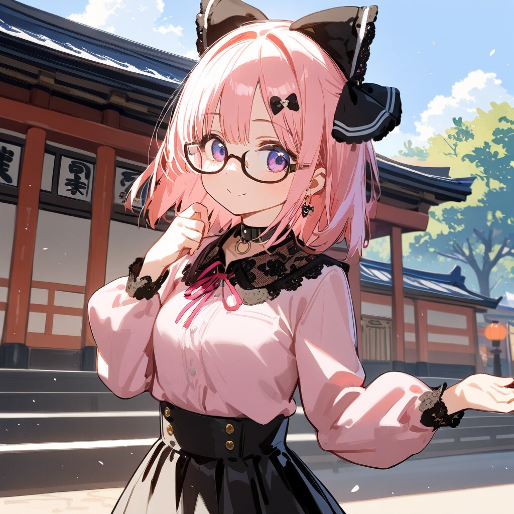 地雷系in神社 | の人気AIイラスト・グラビア