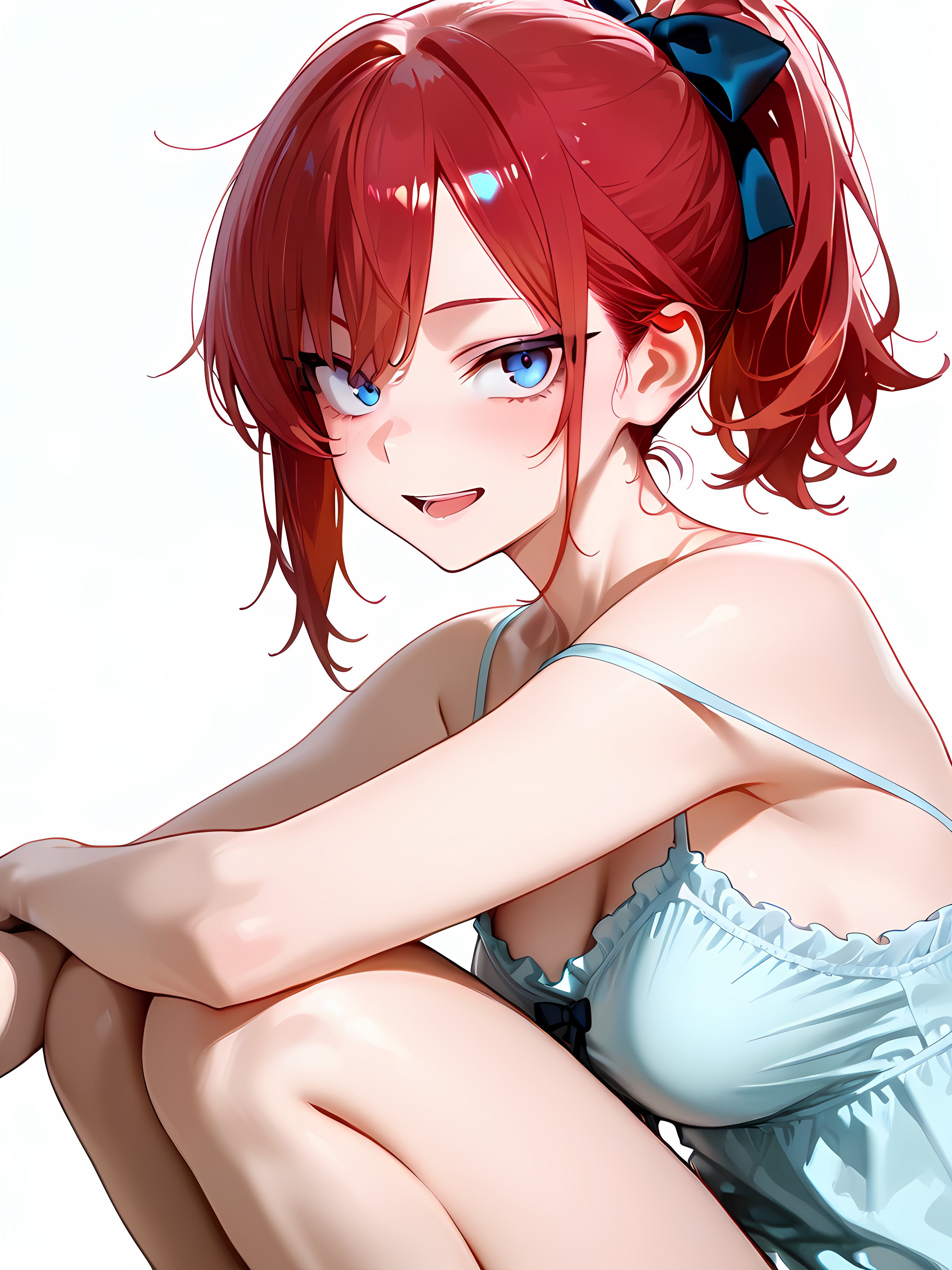 赤髪ポニテ