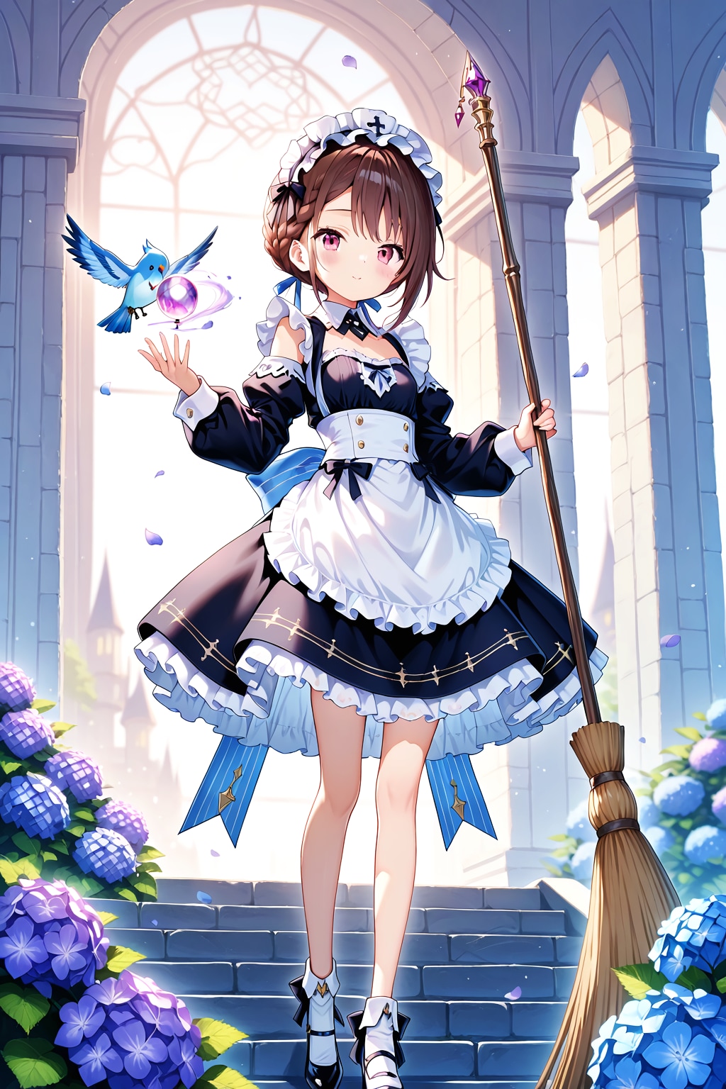 魔法ほうきと青い鳥