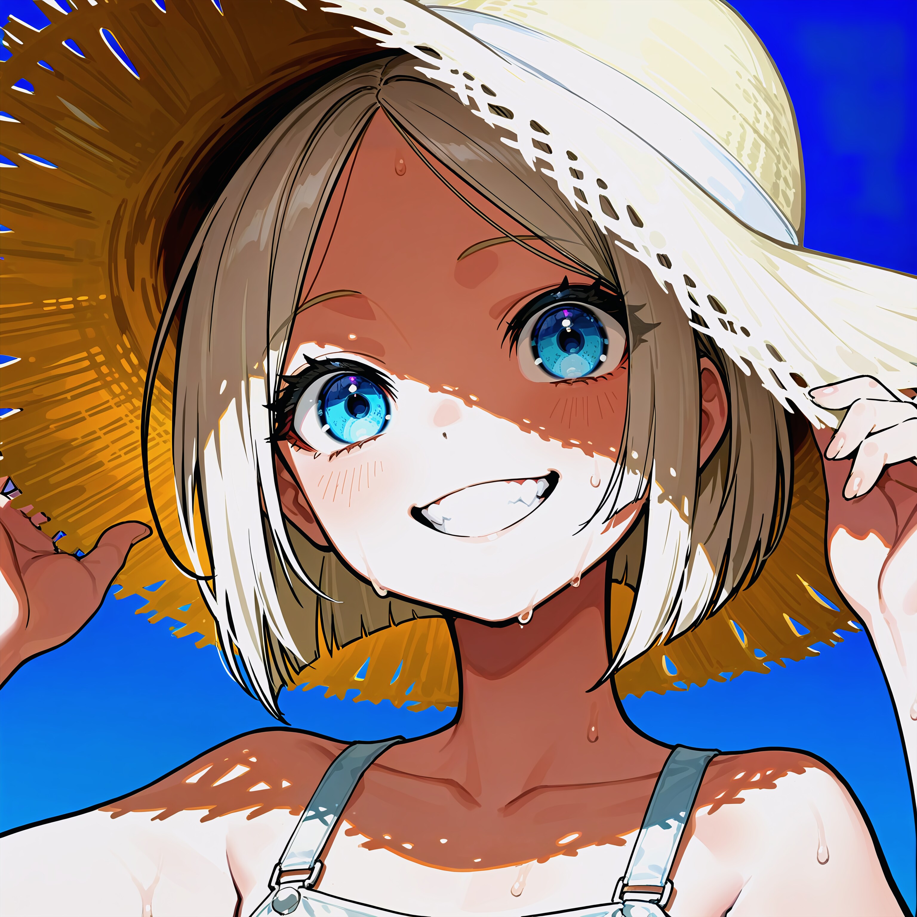 あははっ！ めっちゃ暑いね！