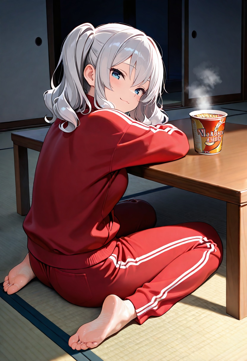 あ、提督さんもお夜食ですかぁ？