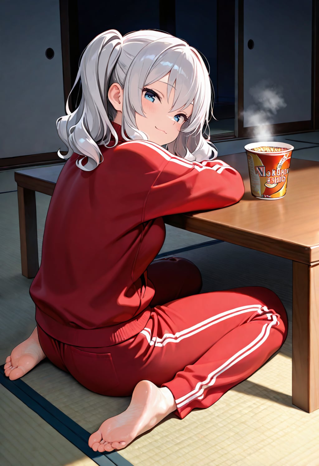 あ、提督さんもお夜食ですかぁ？