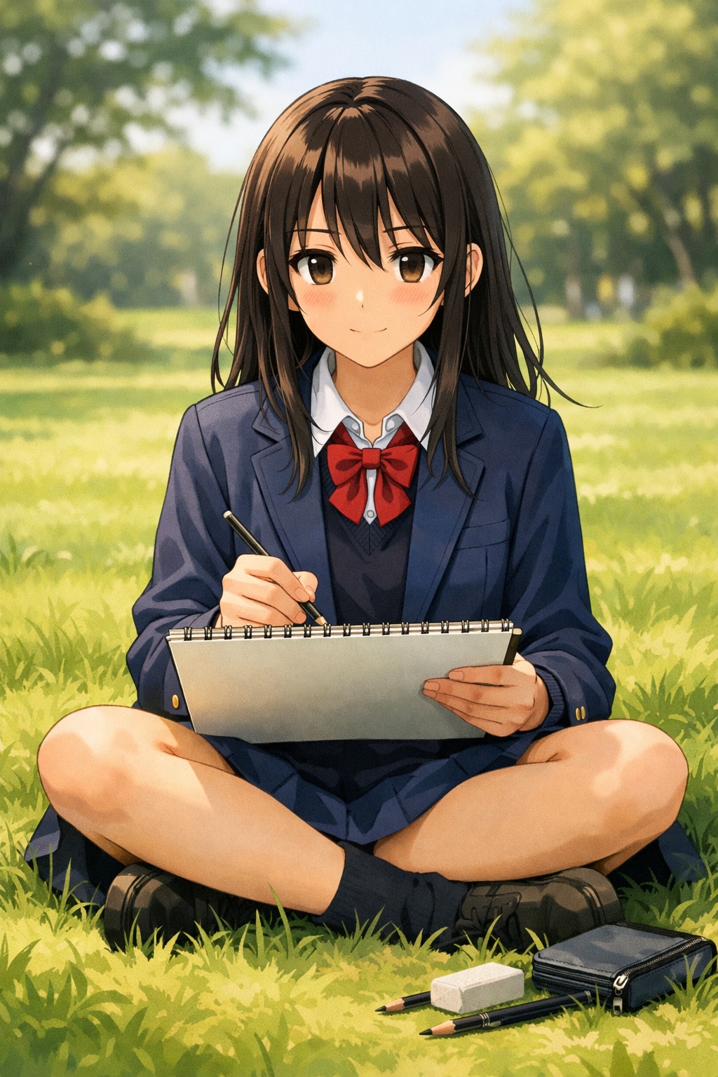スケッチ少女 | の人気AIイラスト・グラビア