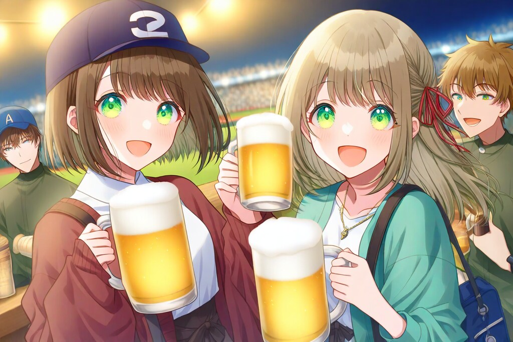 乾杯の夜、ふたりの笑顔