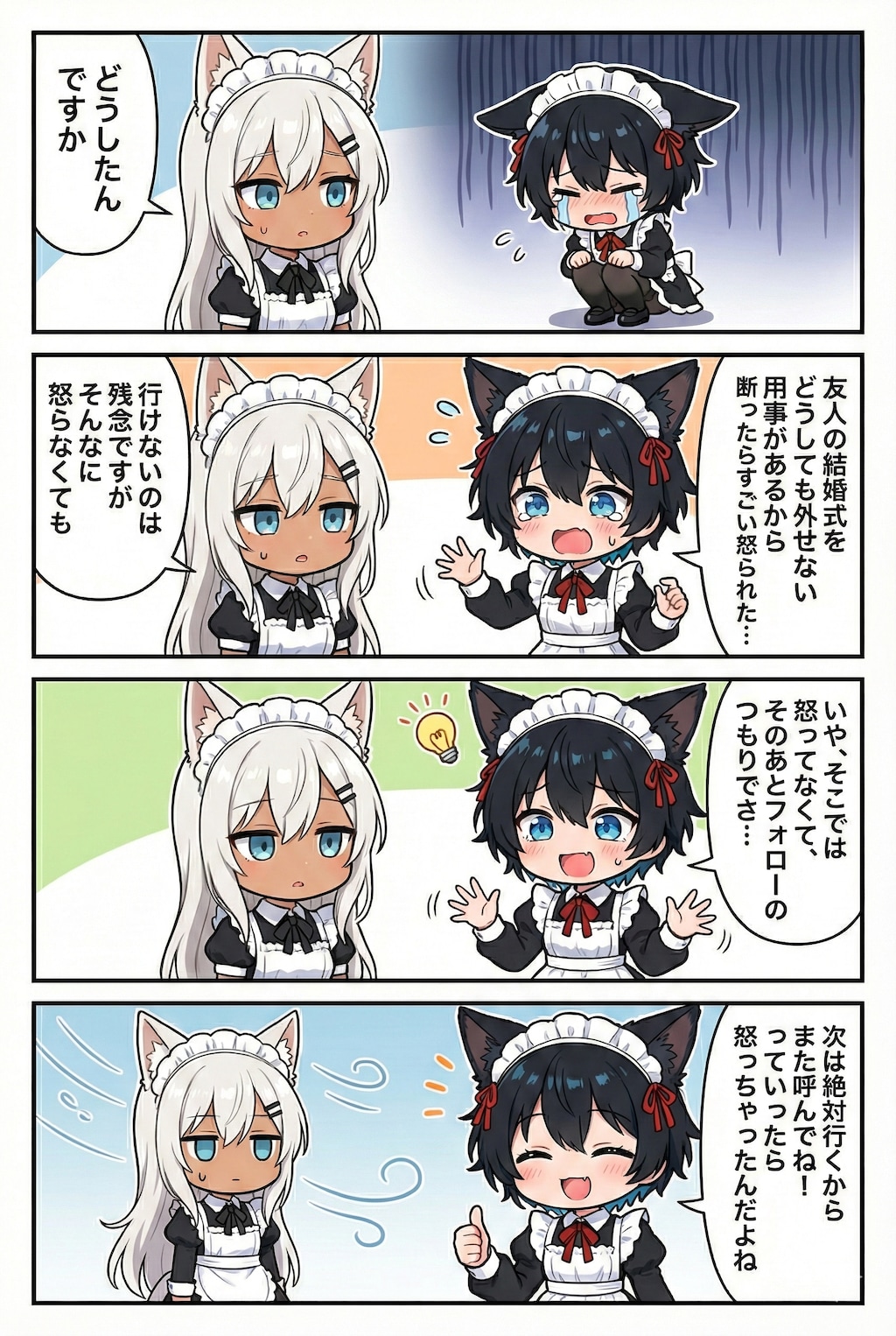 gemini4コマ漫画「結婚式」