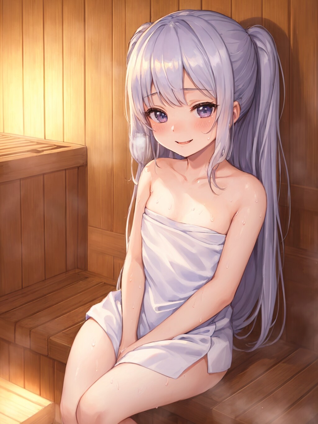 サウナに入ったら女の子がやたらこっちを見てくる