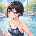 スク水女子校生 3枚目