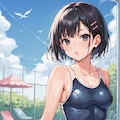 スク水女子校生 2枚目