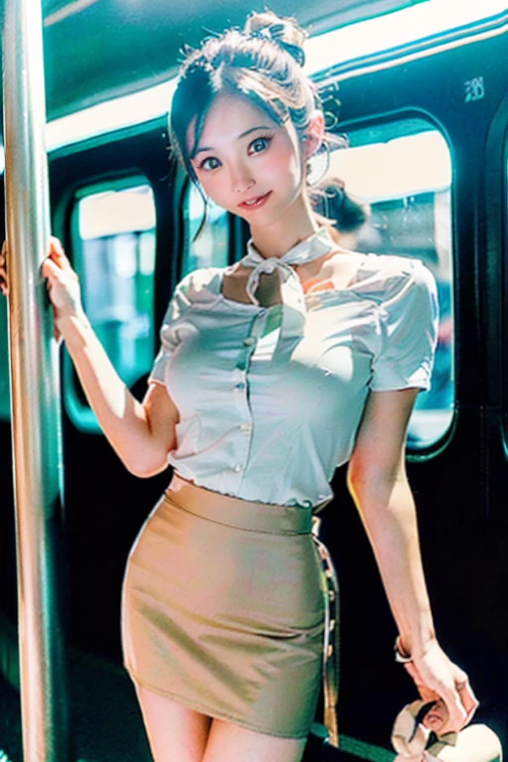 今日の隣席の女性