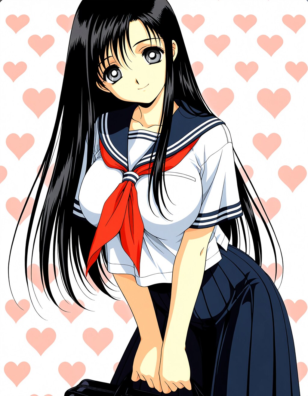 CLAMP風黒髪ロングちゃん