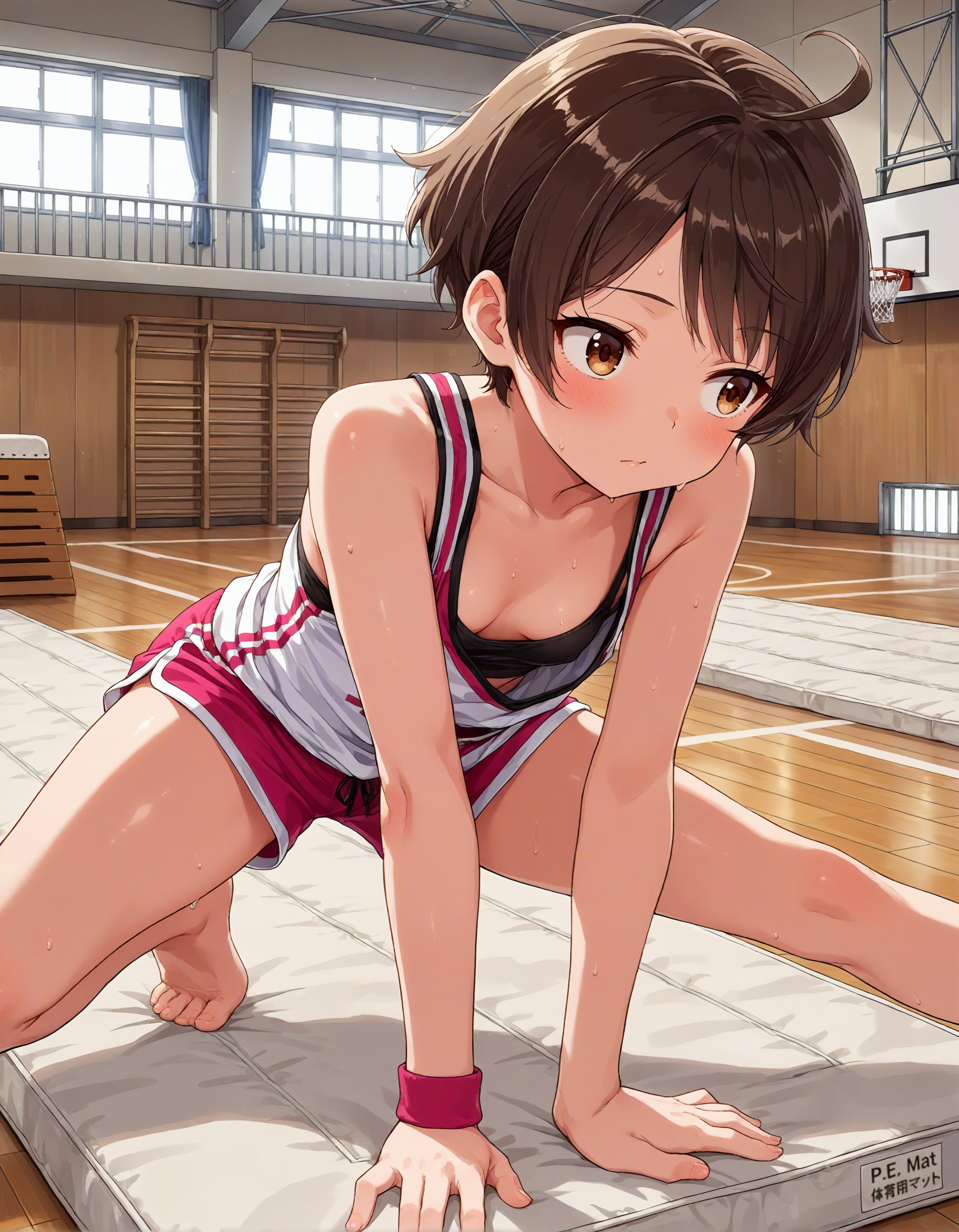 運動音痴の前転開脚チャレンジ！
