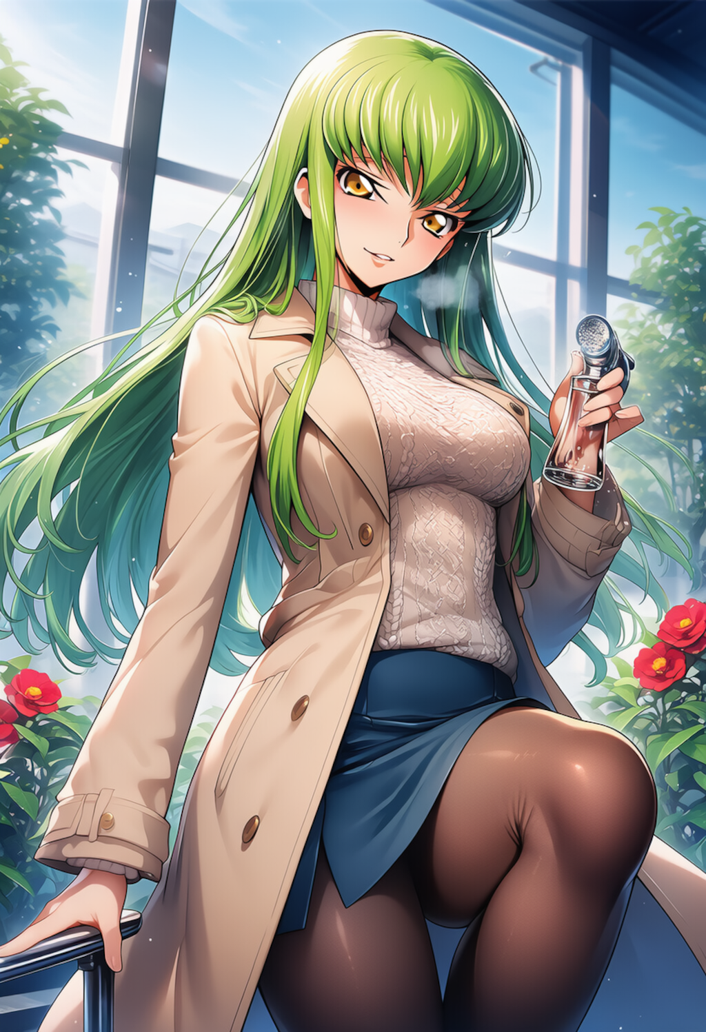 朝光の薄氷 ― Quiet Morning Bloom