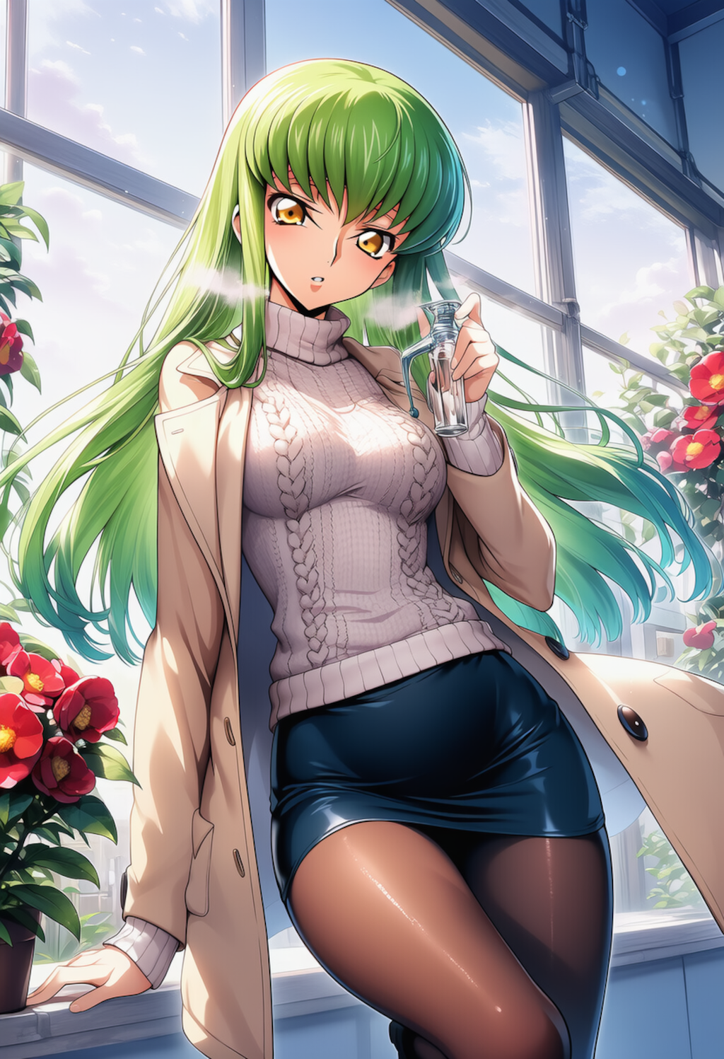 朝光の薄氷 ― Quiet Morning Bloom