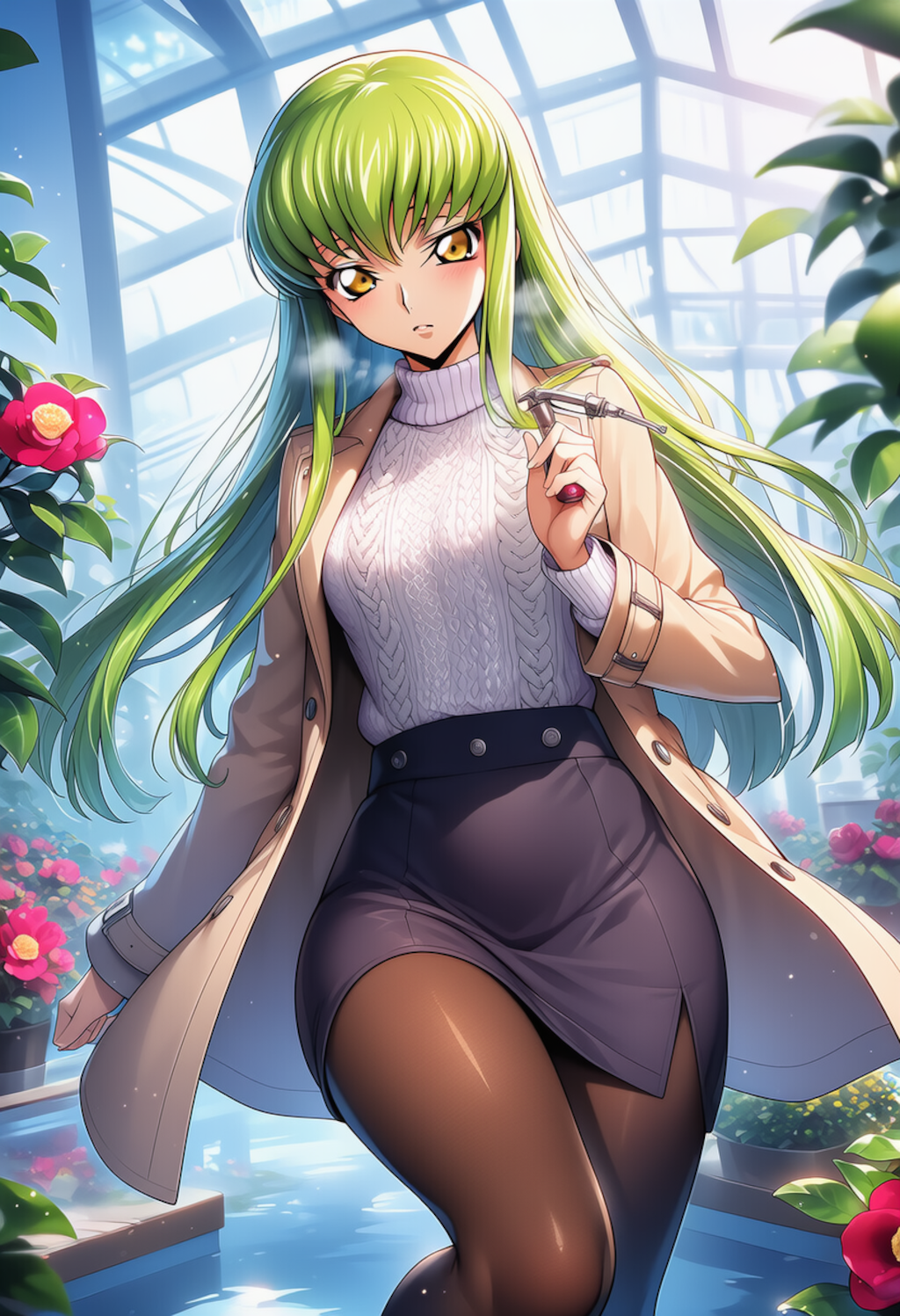 朝光の薄氷 ― Quiet Morning Bloom