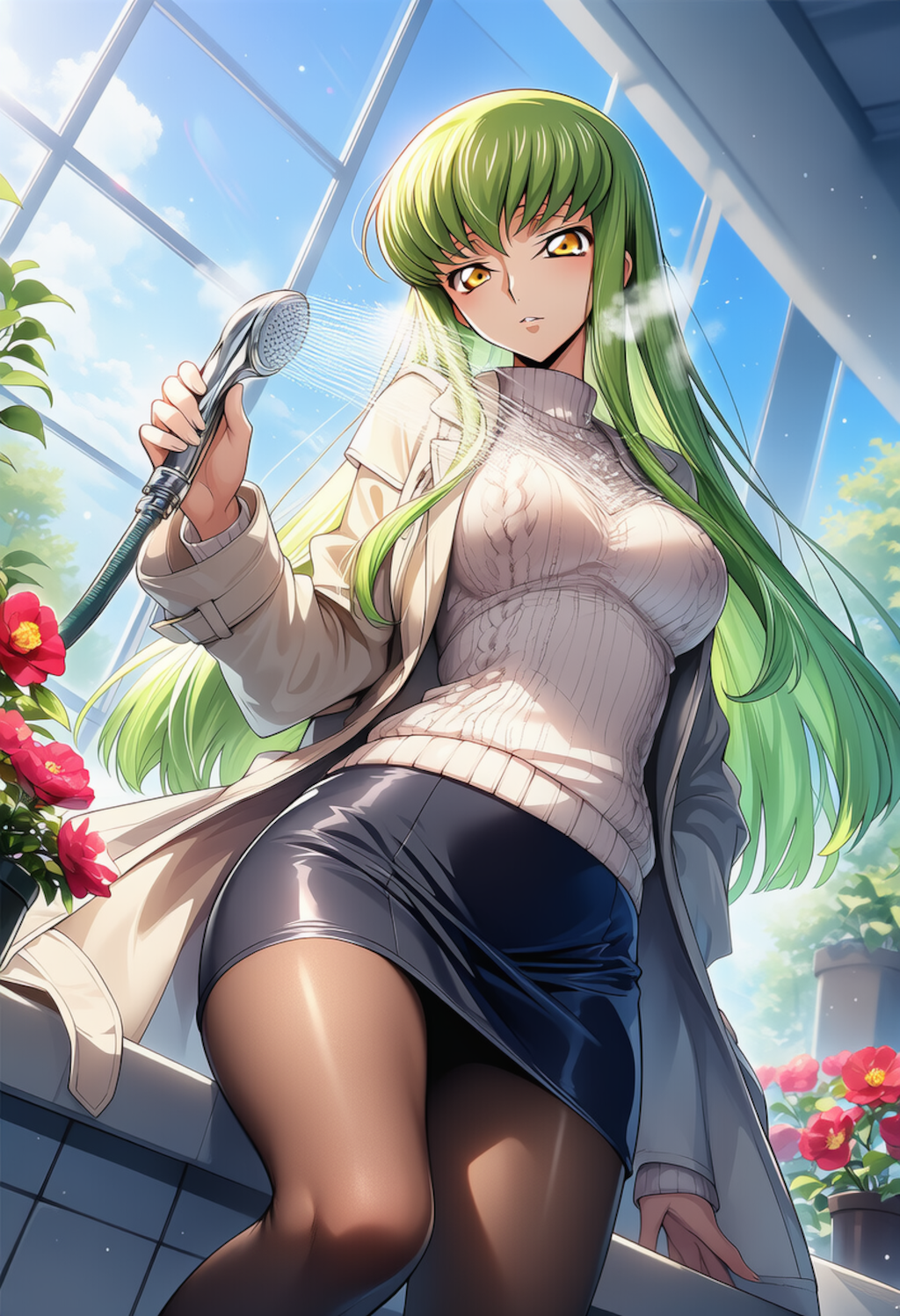 朝光の薄氷 ― Quiet Morning Bloom