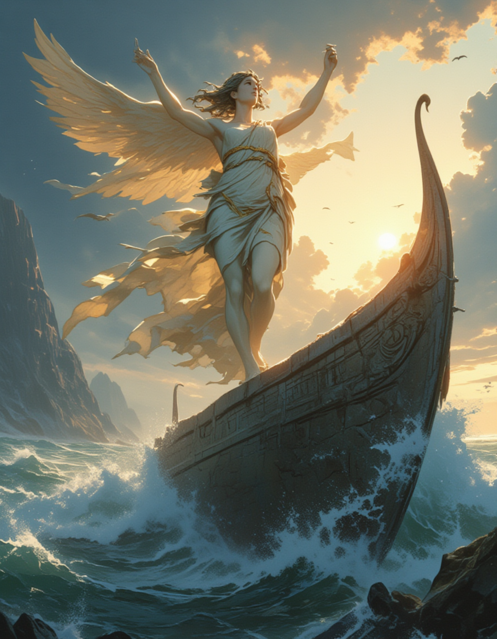 勝利の女神ニケ：サモトラケの勝利の瞬間