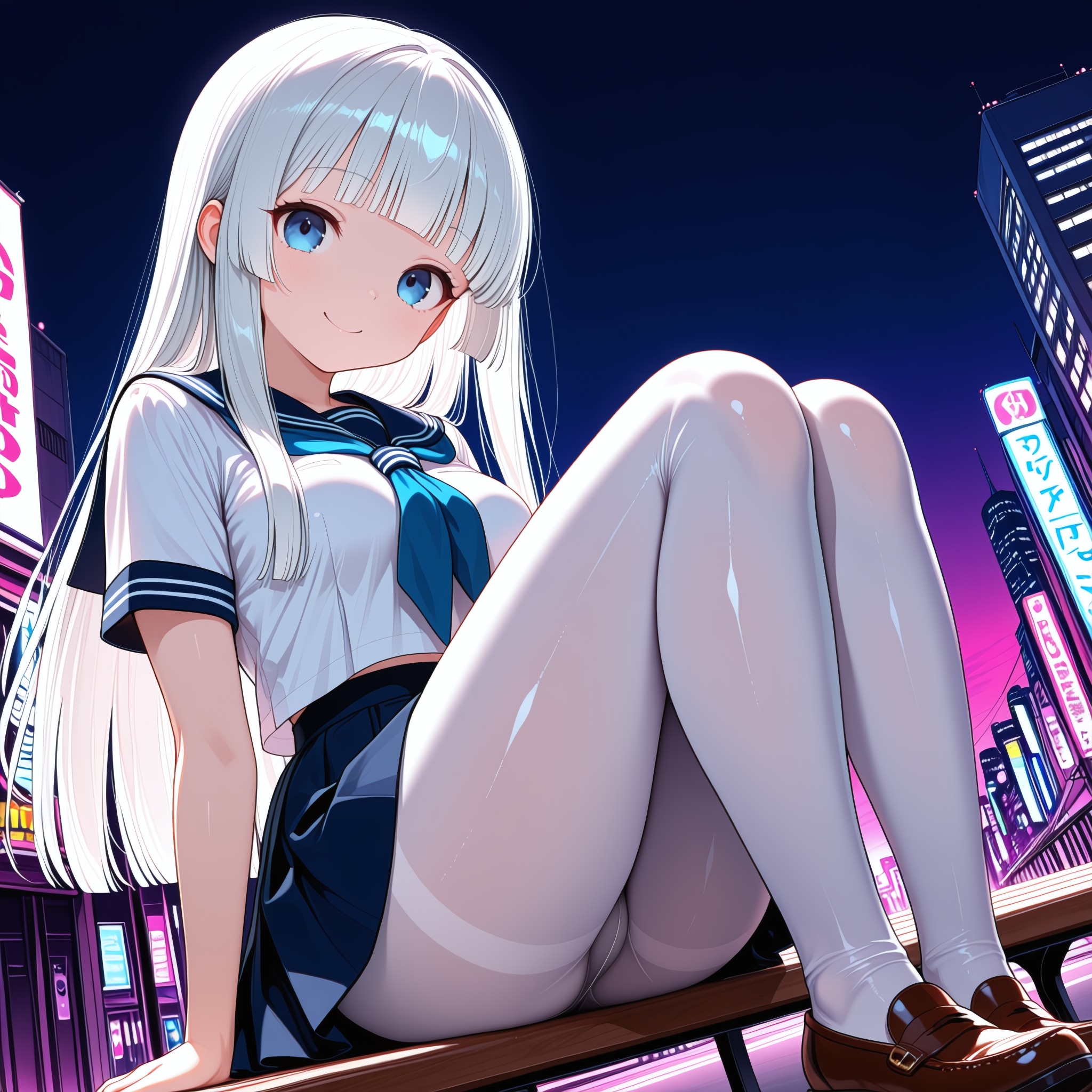 セーラー服の白スト姫ちゃん