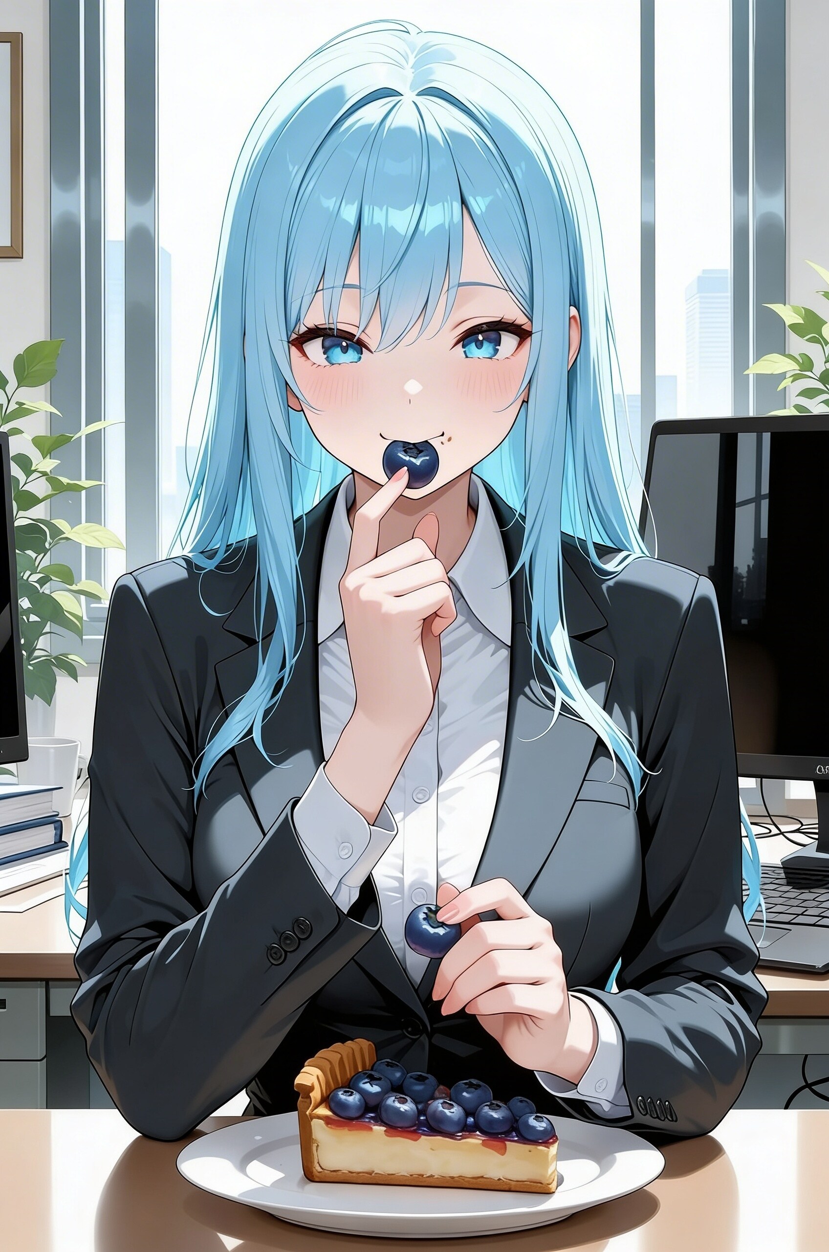 ブルーベリータルト | の人気AIイラスト・グラビア