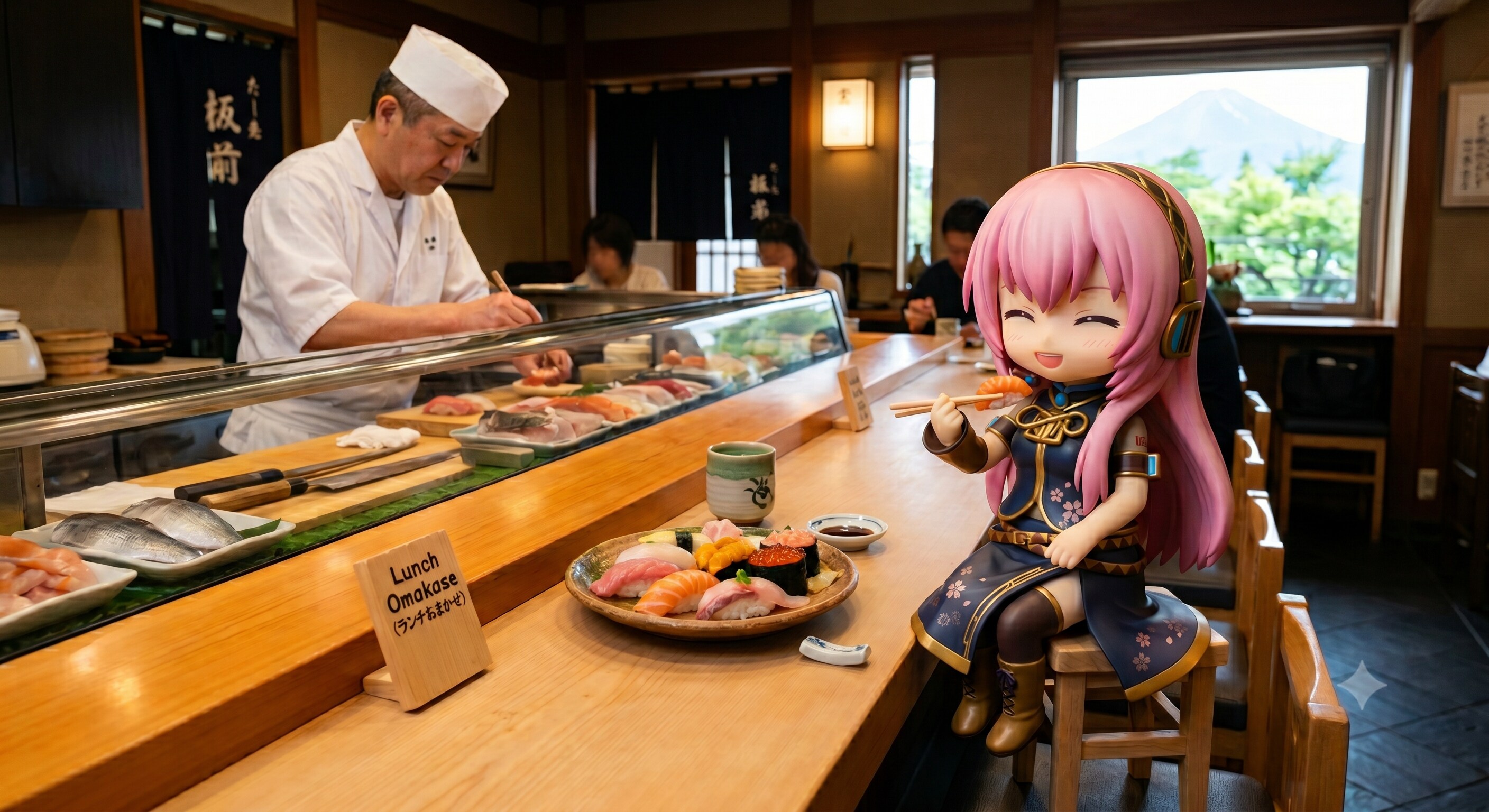 今日のお昼はお寿司です